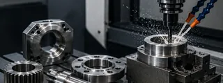 Usinagem leve e pesada em máquina CNC